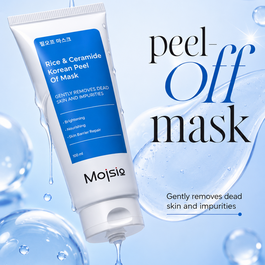 10% Rice & Ceramide Korean Peel Off Mask - Brightening, Exfoliating & Barrier Repair | 100ml