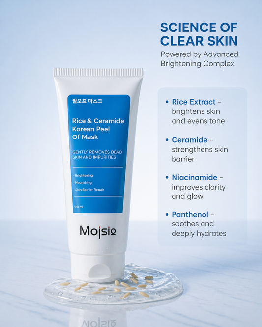Rice & Ceramide Korean Peel Off Mask - Brightening, Exfoliating & Barrier Repair | 100ml