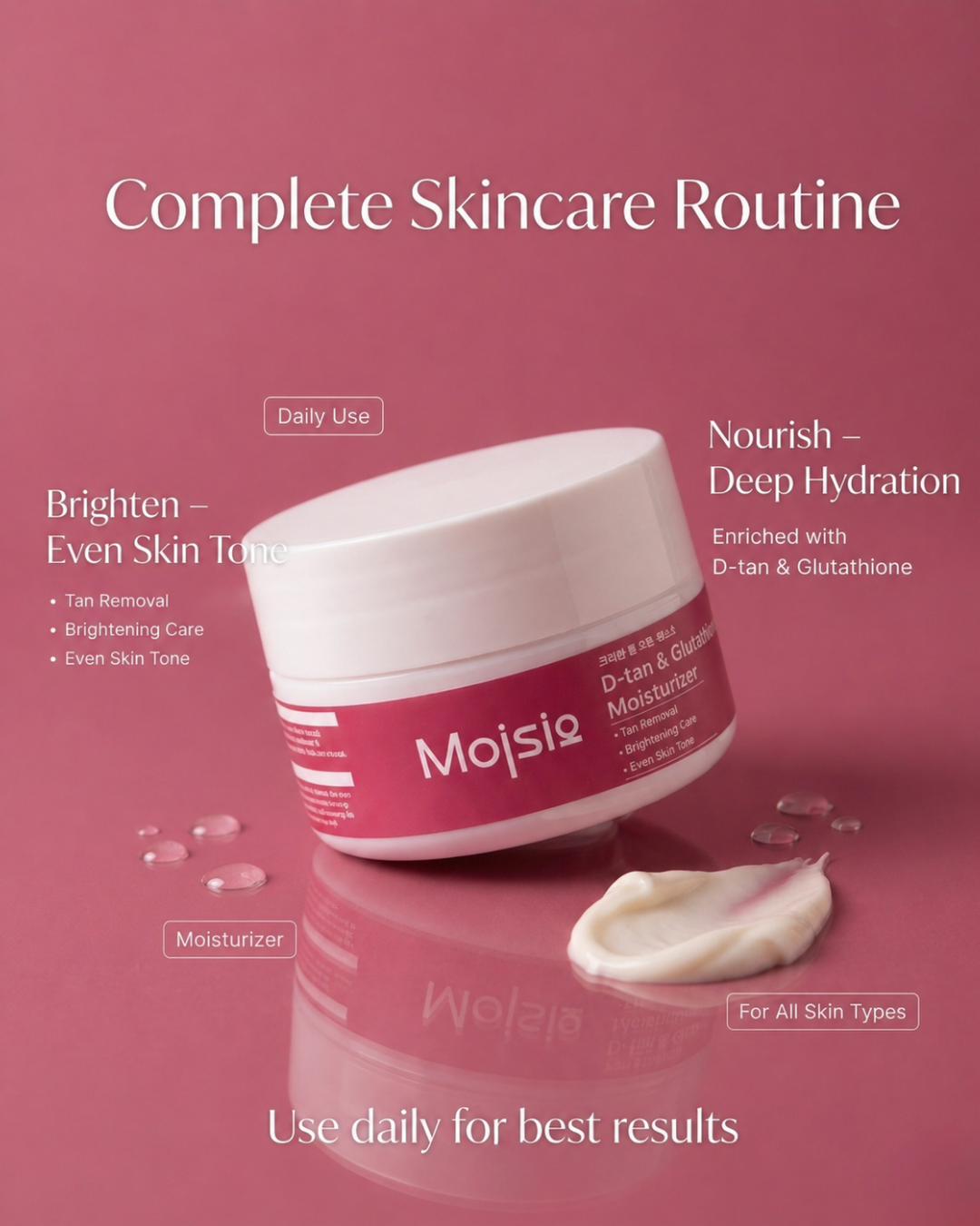 D-tan & Glutathione Moisturizer