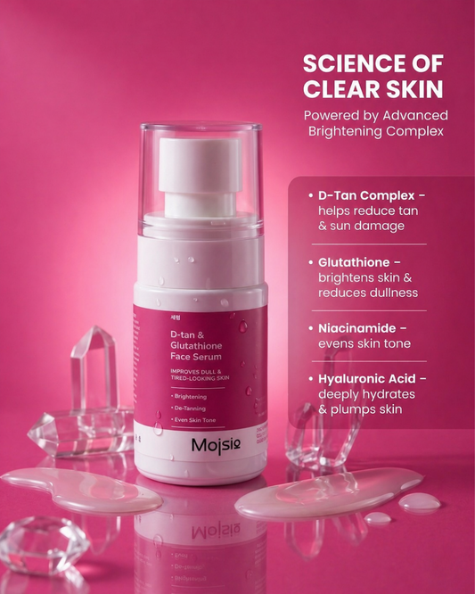 D-tan & Glutathione Face Serum - Brightening Anti-Aging Serum for Dull & Tired Skin