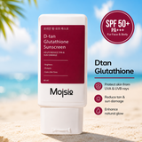 D-tan 8% Glutathione Sunscreen SPF 50+ PA++++ - Brightening Sun Protection & Tan Prevention | 60ml