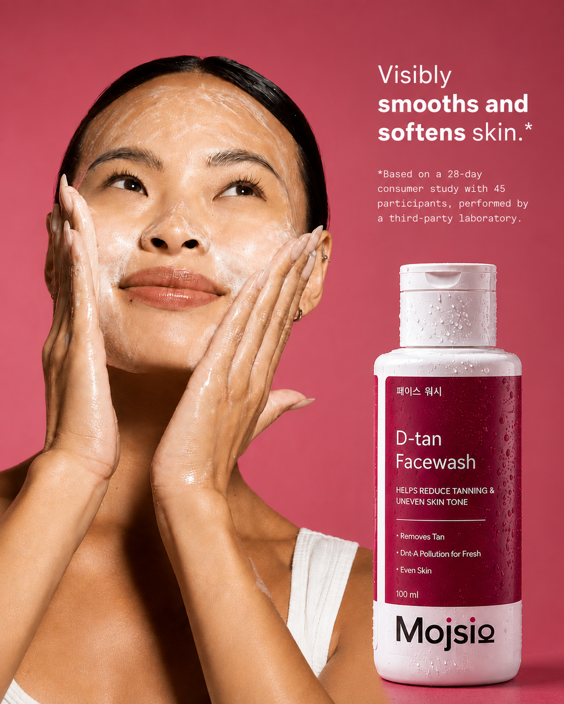 D-tan Facewash with Glutathione - Tan Removal & Brightening Face Wash - 100ML