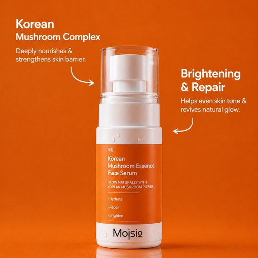 Korean 5% Mushroom Essence Face Serum - Hydrating, Repairing & Brightening Serum | 50ml