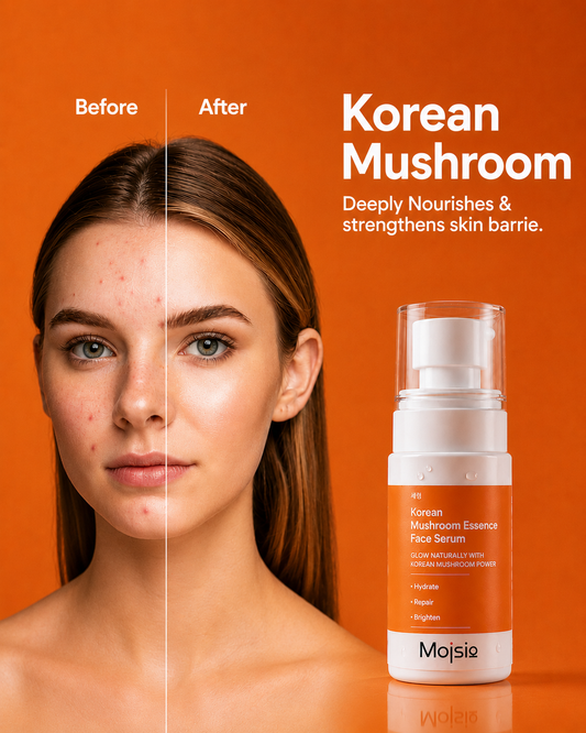 Korean 5% Mushroom Essence Face Serum - Hydrating, Repairing & Brightening Serum | 50ml