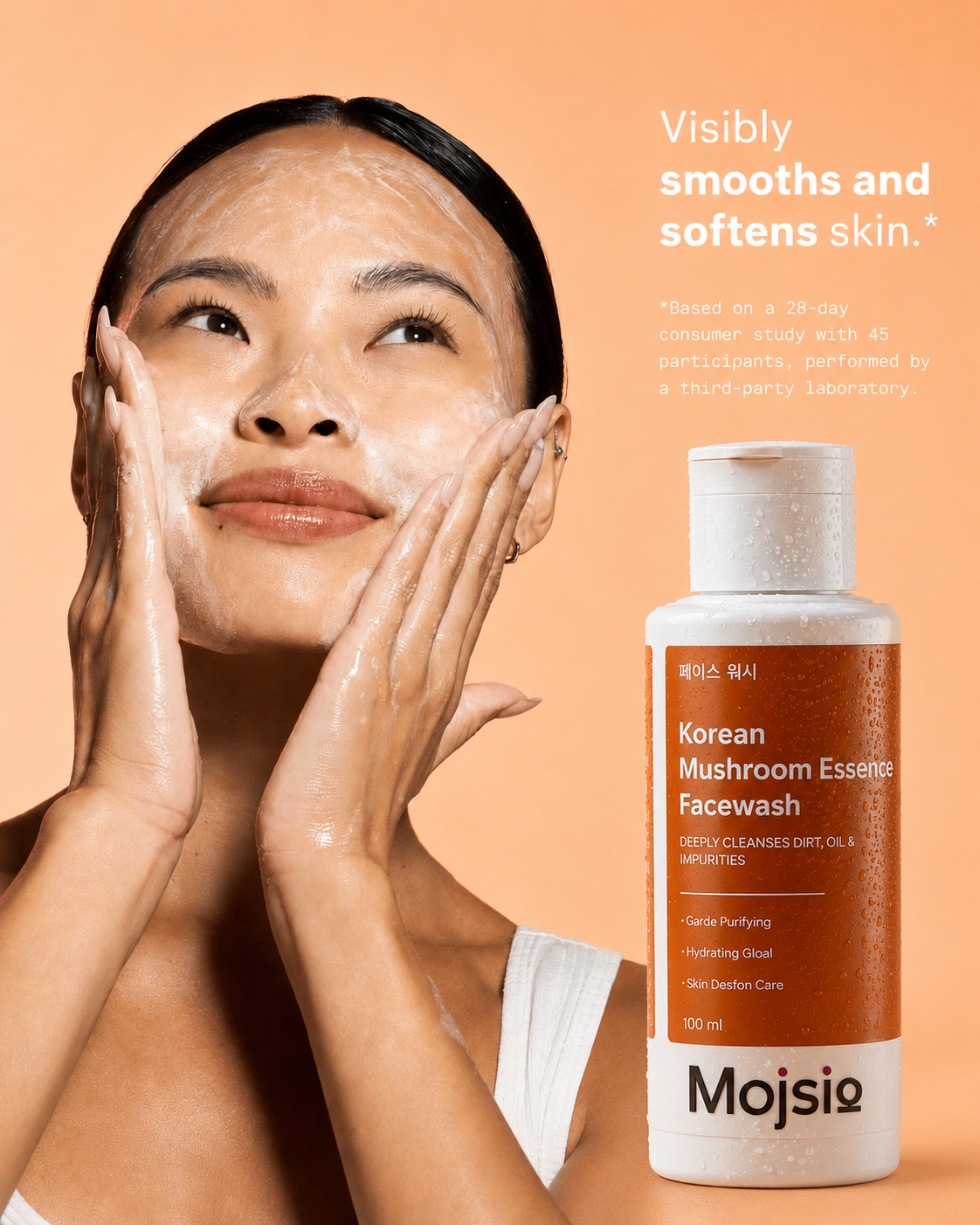 Korean Mushroom Essence Facewash - Deep Cleansing, Purifying & Hydrating Face Wash | 100ml