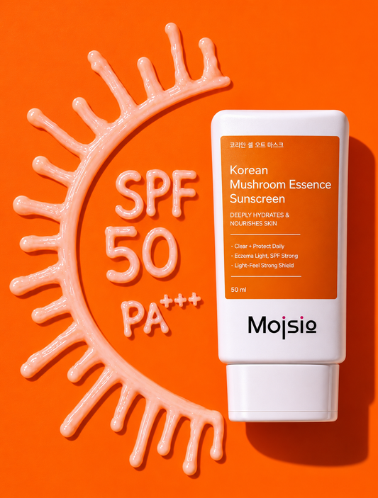 Korean 5% Mushroom Essence Sunscreen SPF 50+ PA++++ - Hydrating Sun Protection with Light Feel | 50ml