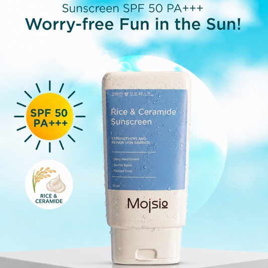 Moisio Rice & Ceramide sunscreen with SPF 50 PA+++