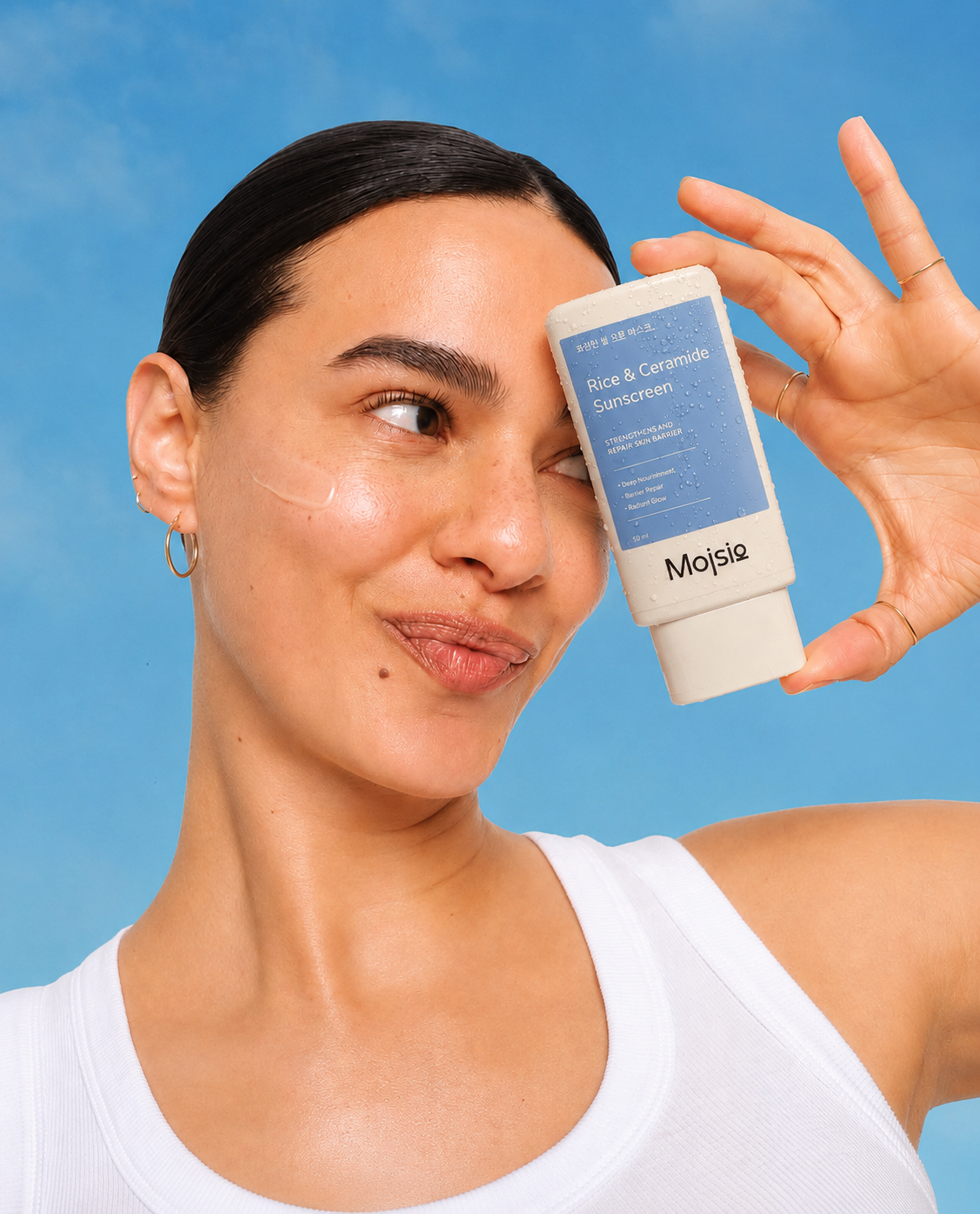 10% Rice & Ceramide Sunscreen SPF 50+ PA++++ - Sun Protection with Barrier Repair & Deep Hydration | 60ml