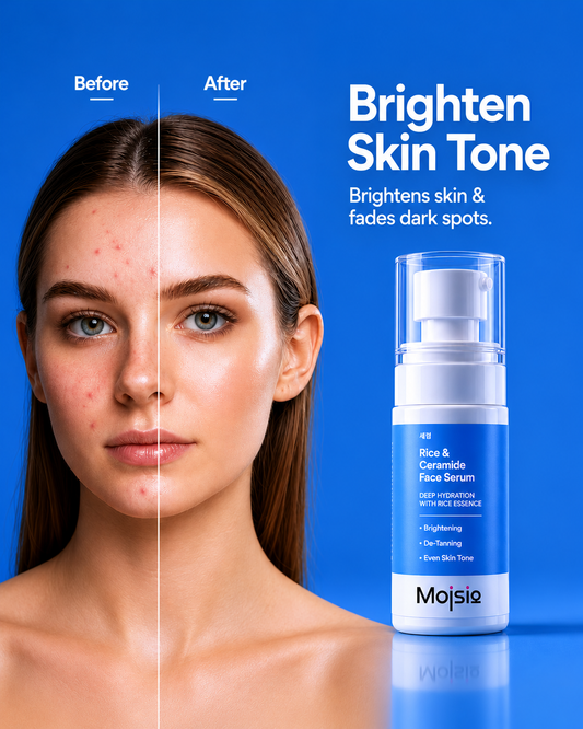 10% Rice & Ceramide Face Serum - Deep Hydration, Brightening & De-Tanning Serum | 50ml